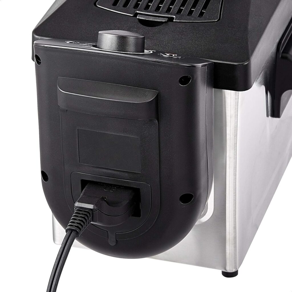 Amazon Basics 3 Liter Electric Deep Fryer, Stainless Steel