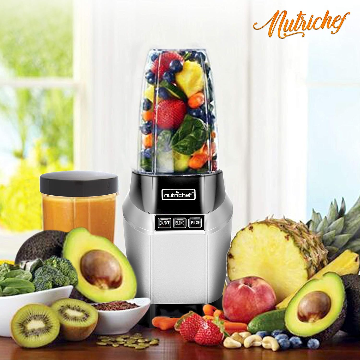 NutriChef Personal Electric Single Serve Blender-Small Professional Kitchen Countertop Mini Blender Review